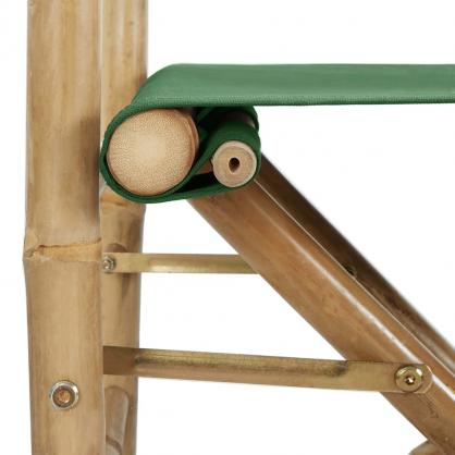 Hopfllbar regissrsstol bambu 2 st grn , hemmetshjarta.se