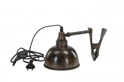 Lampa/Clip El Brun Antik 15x15cm , hemmetshjarta.se