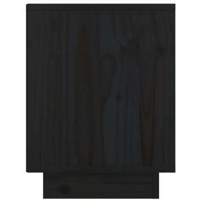 Sngbord 40x30x40 cm massiv furu svart 2 st , hemmetshjarta.se