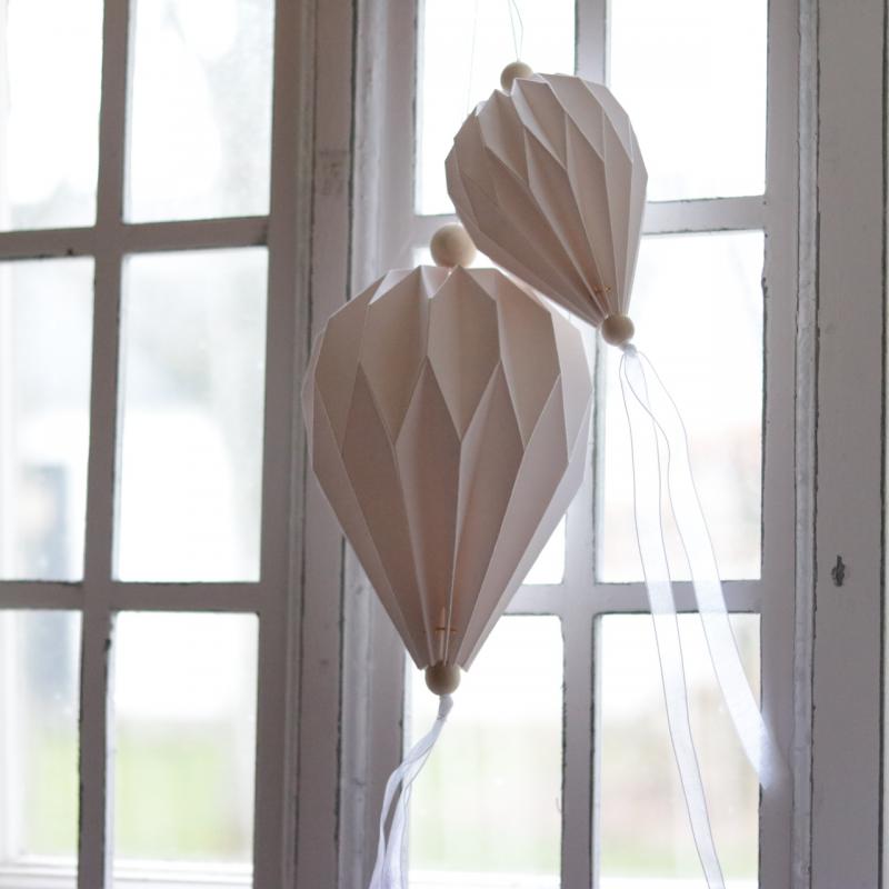 Vindspel Pappballong med tygremsor 60 cm , hemmetshjarta.se