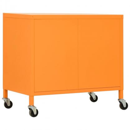 Frvaringsskp orange stl p hjul 60x35x56 cm , hemmetshjarta.se