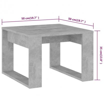 Sidobord 50x50x35 cm betonggr spnskiva , hemmetshjarta.se