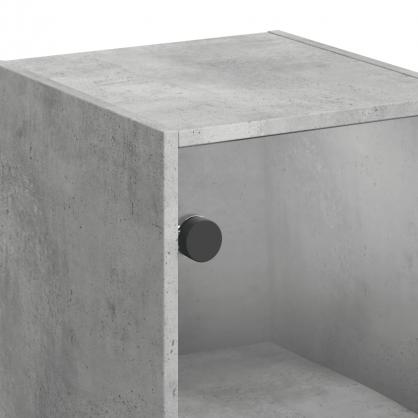Vggskp betonggr 35x37x68,5 cm med glasdrrar , hemmetshjarta.se