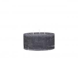 Macon rustikt Blockljus kol med tre vekar 42t H7 / Ø15 cm , hemmetshjarta.se
