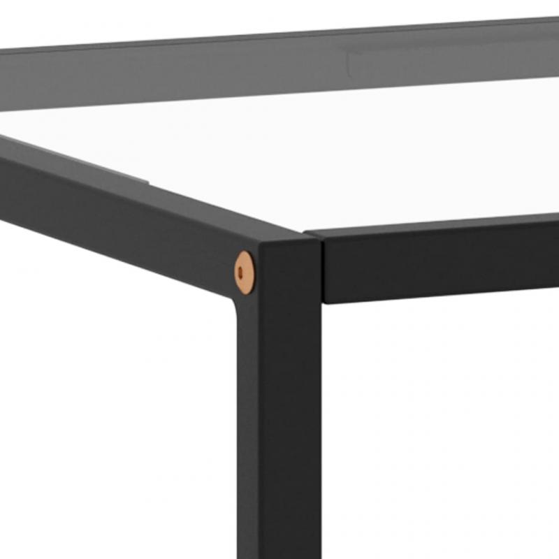 Soffbord 100x50x35 cm svart med hrdat glas , hemmetshjarta.se