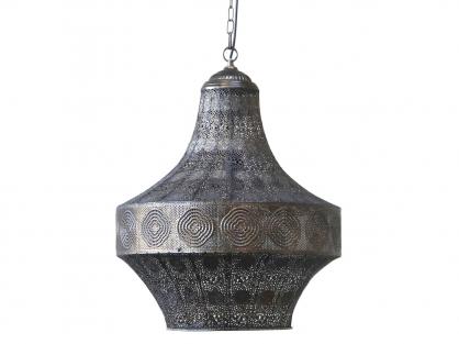 Taklampa gl. m. mnster H60 / 46 cm antik brons , hemmetshjarta.se