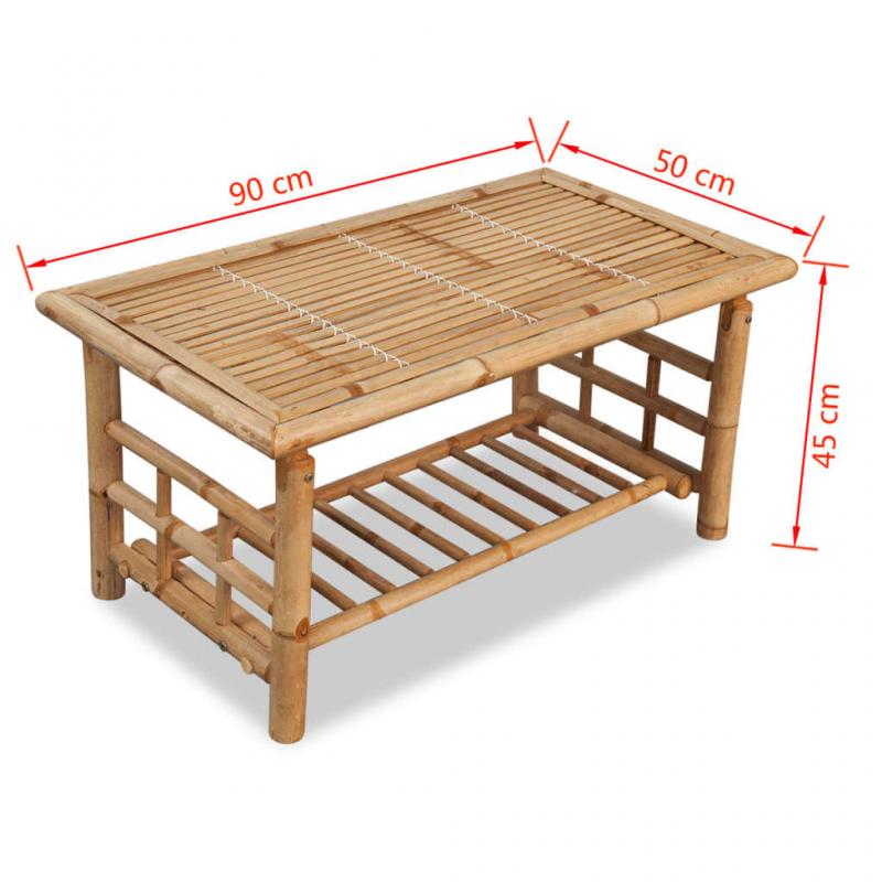 Soffbord bambu 90x50x45 cm , hemmetshjarta.se