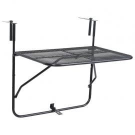 Balkongbord svart 60x40 cm stål , hemmetshjarta.se