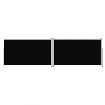 Infllbar sidomarkis fr uteplats svart 180x600 cm dubbel , hemmetshjarta.se