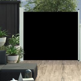 Infällbar sidomarkis för uteplats svart 100x300 cm , hemmetshjarta.se