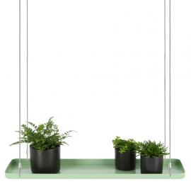 Hängande växtbricka rektangulär grön 58x15x2,1cm , hemmetshjarta.se