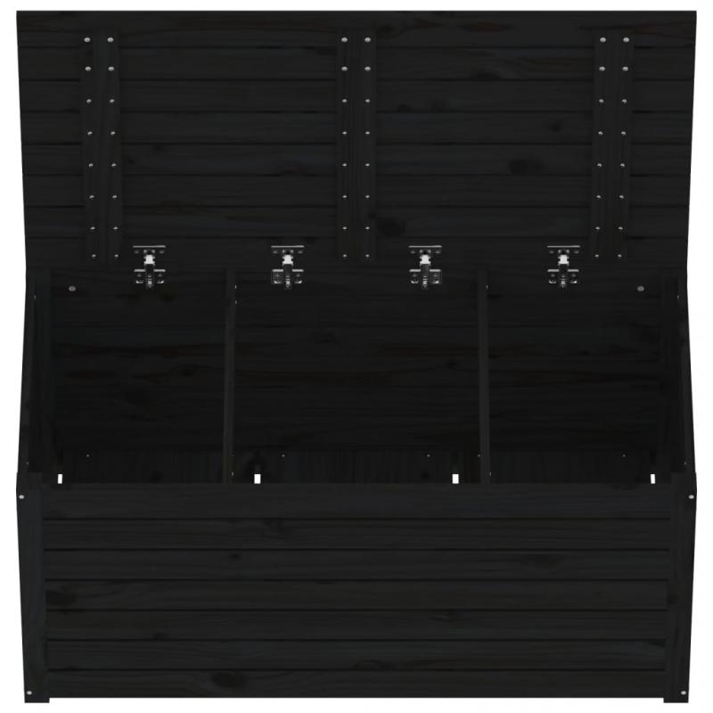 Dynbox massiv furu svart 101x50,5x46,5 cm , hemmetshjarta.se