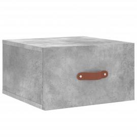 Väggmonterad sängbord betonggrå 35x35x20 cm , hemmetshjarta.se