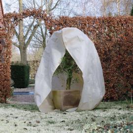 Trädgård Frostskydd för växter fleece med blixtlås 70 g/m² beige 3x2,5x2,5 m , hemmetshjarta.se