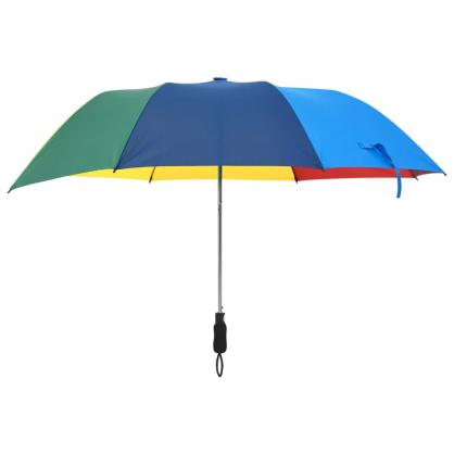 Paraply automatisk hopfllbart flerfrgad 124 cm , hemmetshjarta.se