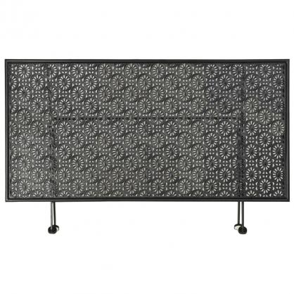 Hopfllbart soffbord vintage stil metall 100x50x45 cm svart , hemmetshjarta.se