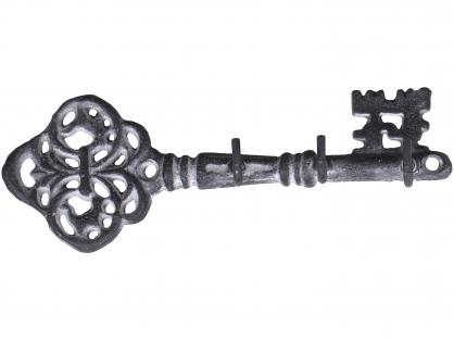 Vggkrok med 3 krokar Nyckel H6,5 / L19 / B3,5 cm antikgr , hemmetshjarta.se