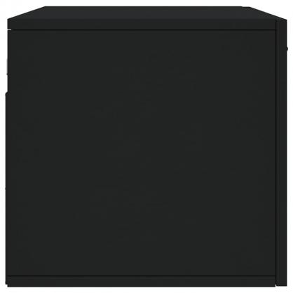 Vggskp svart 80x36,5x35 cm konstruerat tr , hemmetshjarta.se