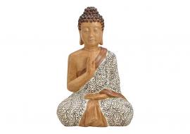 Dekoration Buddha beige sittande polyresin (B/H/D) 32x48x25 cm , hemmetshjarta.se