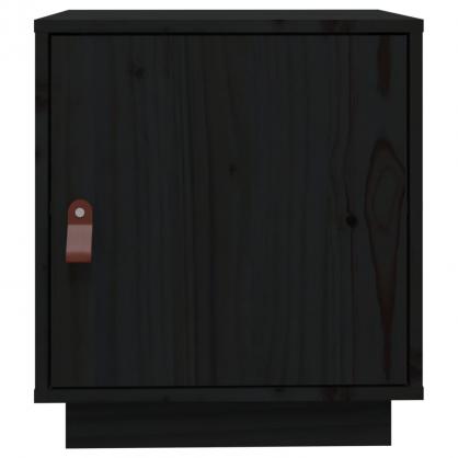 Sngbord 40x34x45 cm svart massiv furu , hemmetshjarta.se