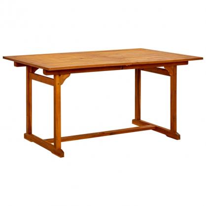 Matbord fr trdgrd utdragbart (150-200)x100x75 cm massivt akaciatr , hemmetshjarta.se