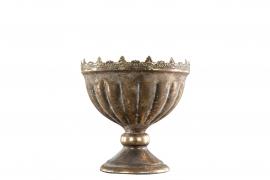 A Lot Decoration - Blomkruka Pokal Antik 19 cm Guldbrun , hemmetshjarta.se