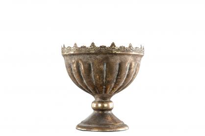 A Lot Decoration - Blomkruka Pokal Antik 19 cm Guldbrun , hemmetshjarta.se