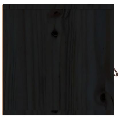 Vggskp 60x30x30 cm svart massiv furu , hemmetshjarta.se