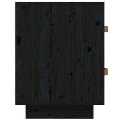 Sngbord 40x34x45 cm svart massiv furu 2 st , hemmetshjarta.se