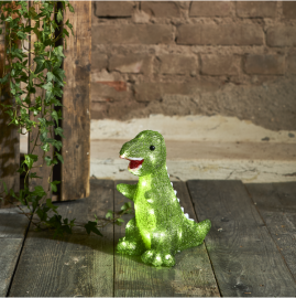 Utomhusdekorationsfigur Crystalo Dinosaurie 25x17cm 30 Ljus , hemmetshjarta.se