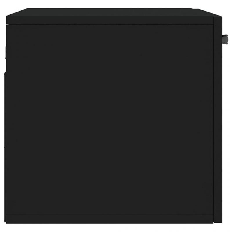 Vggskp svart 60x36,5x35 cm konstruerat tr , hemmetshjarta.se