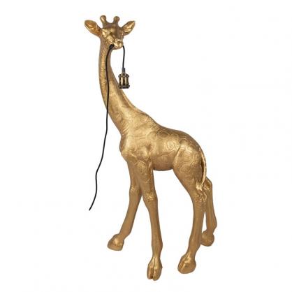 Golvlampa Giraff 119 cm Guldfrgad Polyresin Stlampa , hemmetshjarta.se