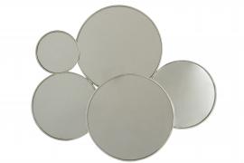 Väggspegel 5 Circles Metall Silver 86x4,5x71,5 , hemmetshjarta.se