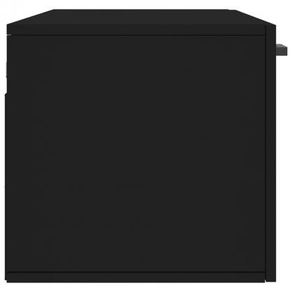 Vggskp svart 100x36,5x35 cm konstruerat tr , hemmetshjarta.se