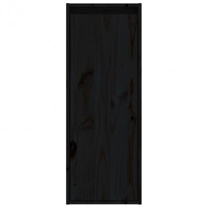 Vggskp 30x30x80 cm svart massiv furu 2 st , hemmetshjarta.se