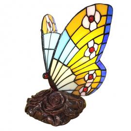 Dekorativ lampa Tiffany Butterfly 17x15x24 Cm E14/Max 1x25W skrivbordslampa , hemmetshjarta.se