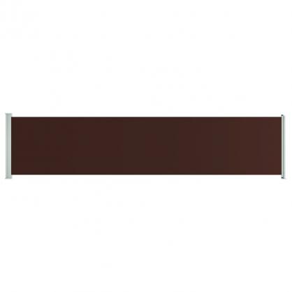 Infllbar sidomarkis fr uteplats brun 140x600 cm , hemmetshjarta.se