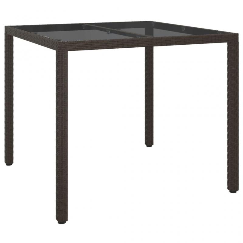 Matbord fr trdgrd 90x90x75 cm och konstrotting brun , hemmetshjarta.se
