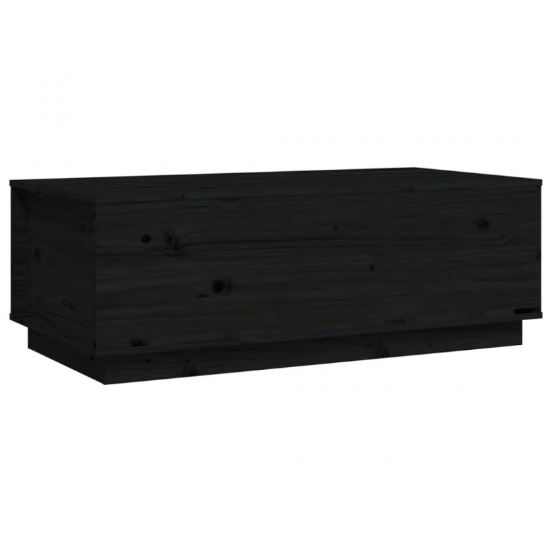 Soffbord 100x50x35 cm lyftbar svart massiv furu , hemmetshjarta.se