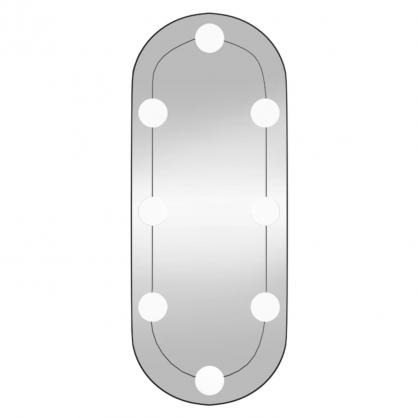 Vggspegel med LED-belysning oval 20x50 cm glas , hemmetshjarta.se