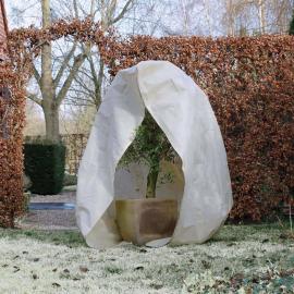Trädgård Frostskydd för växter fleece med blixtlås 70 g/m² beige 2x1,5x1,5 m , hemmetshjarta.se
