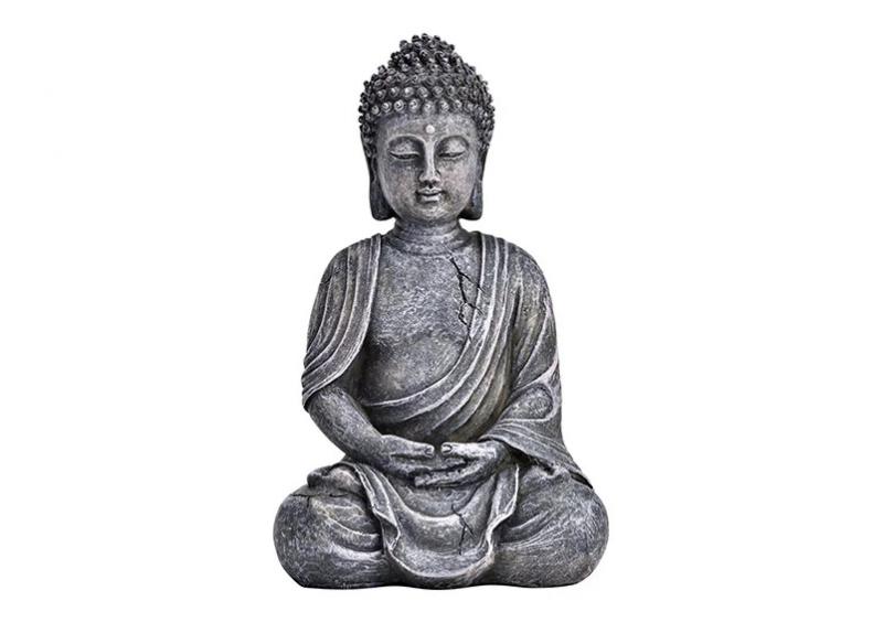 Dekoration Buddha gr sittande polyresin (B/H/D) 11x17x8cm , hemmetshjarta.se
