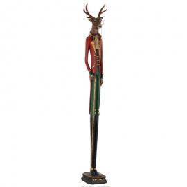 Juldekoration Staty hjort 92 cm Röd , hemmetshjarta.se