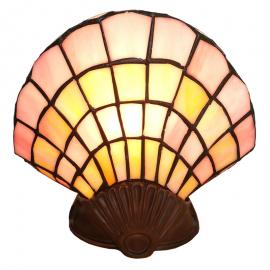 Dekorativ lampa Tiffany Shell 25x20 Cm E14/Max 1x25W Skrivbordslampa , hemmetshjarta.se