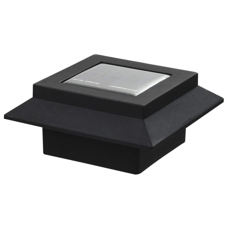 Solcellslampa LED set 6 st fyrkantig 12 cm svart , hemmetshjarta.se