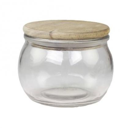 Frvaringsglas med trlock H8,6/11 cm klar , hemmetshjarta.se