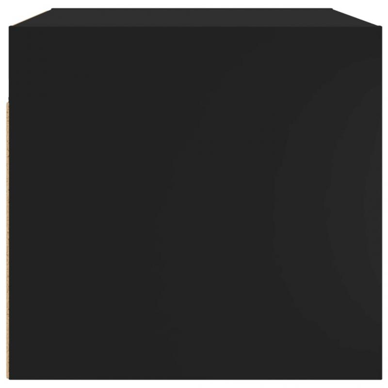 Vggskp svart 68,5x37x35 cm med glasdrrar , hemmetshjarta.se