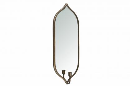 Ljuslampett Spegel Vägg Antik Mässing 20x10,5x59cm , hemmetshjarta.se