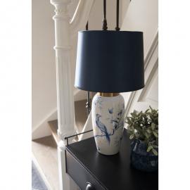 Bordslampa Ø 30x55 cm Vit Blå Keramik , hemmetshjarta.se