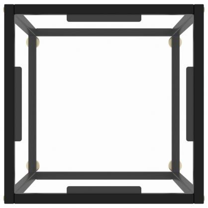 Soffbord hrdat glas svart 40x40x50 cm , hemmetshjarta.se